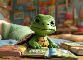 儿童睡前故事聪明的乌龟视频；幼儿故事视频聪明的小乌龟