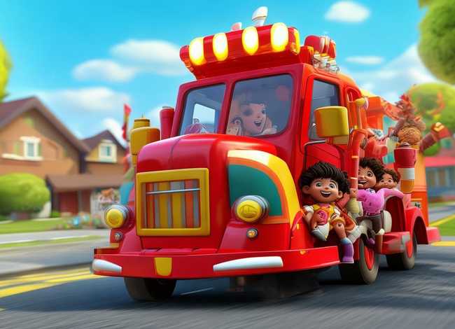 消防车儿童故事3-6岁动画片;消防车的小故事3到5岁 消防车儿童故事3-6岁动画片;消防车的小故事3到5岁