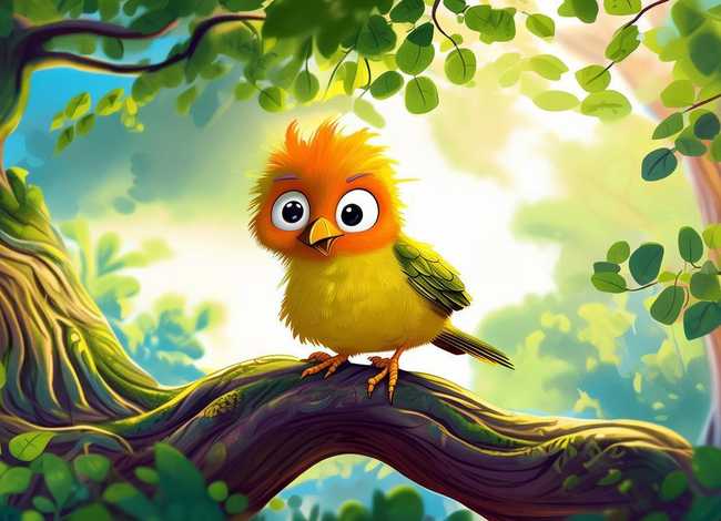 儿童故事一只小鸟 - 一只小鸟幼儿故事