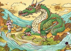 中国神话故事儿童画、中国神话故事集简笔画