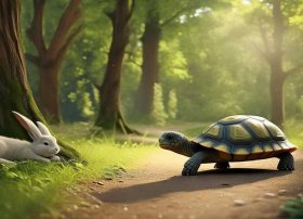龟兔赛跑的故事；龟兔赛跑的故事原文章