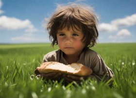 饥饿儿童图片（饥饿的儿童图片,谈谈你的想法）