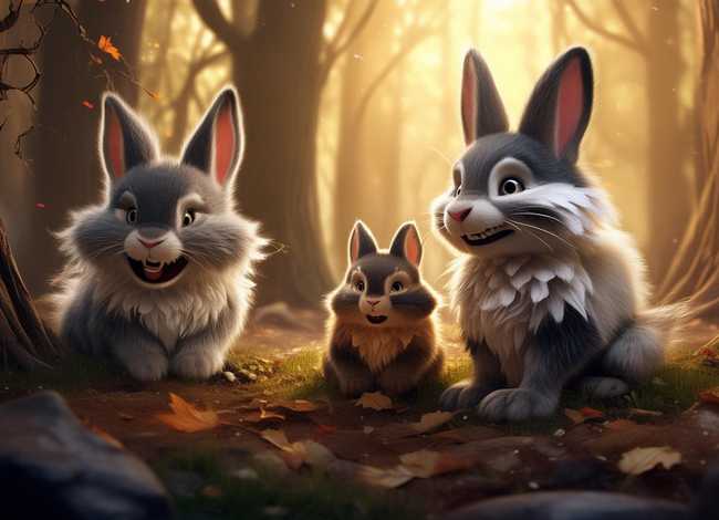 启蒙儿童故事大灰狼和三只小兔；大灰狼和三只小兔的故事