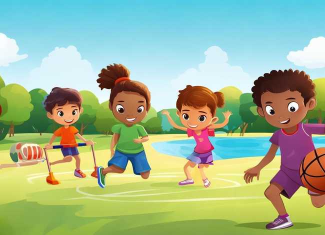 关于运动的儿童故事，关于运动的幼儿故事或绘本