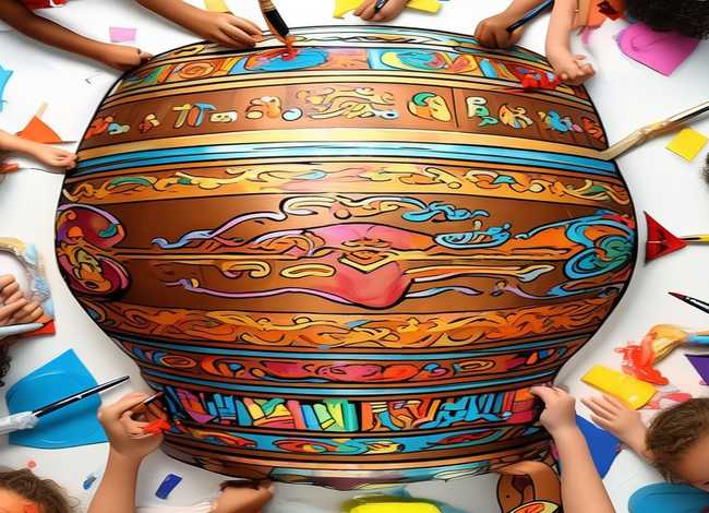 儿童铜鼓画图片大全 - 儿童铜鼓画图片大全简单