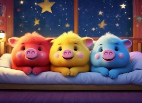 儿童睡前小故事100字三只小猪 睡前100个小故事三只小猪