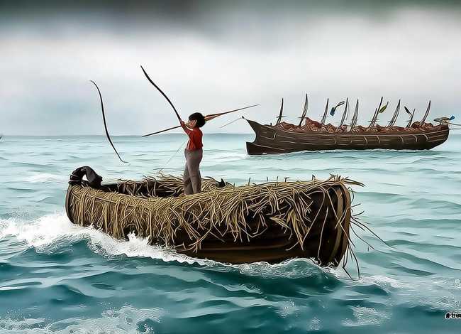 草船借箭儿童画(草船借箭儿童画图片) 草船借箭儿童画(草船借箭儿童画图片)