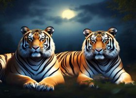 睡前小故事两只老虎；睡前小故事两只老虎图片