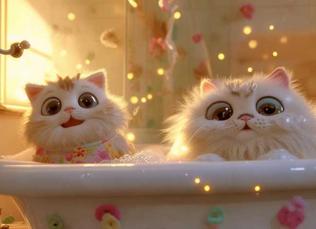 儿童故事不爱洗澡的小星星 幼儿故事不爱洗澡的小花猫