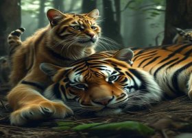 猫小帅的成语故事狐假虎威 - 猫小帅的成语故事狐假虎威怎么写