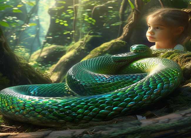 大蟒蛇的童话故事，大蟒蛇的故事在线收听