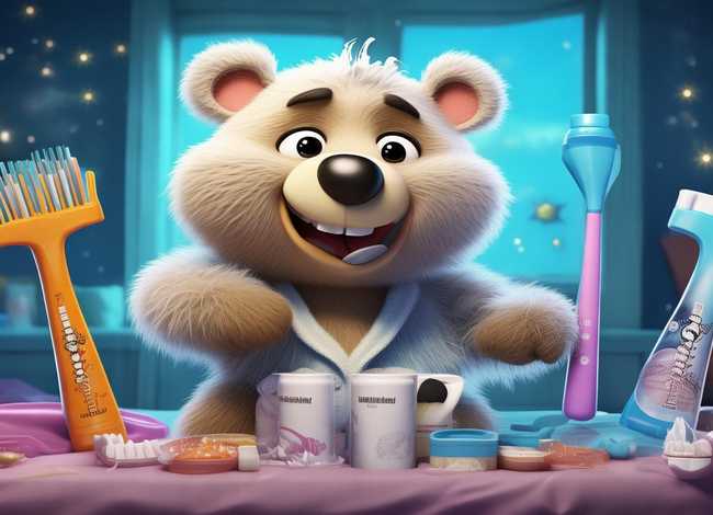 小熊不刷牙完整故事图片；小熊不刷牙完整故事图片大全