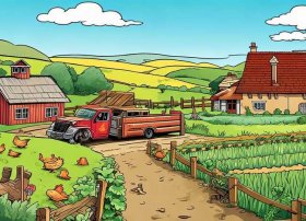 关于农场的英语漫画10幅图、关于农场的英语漫画10幅图片