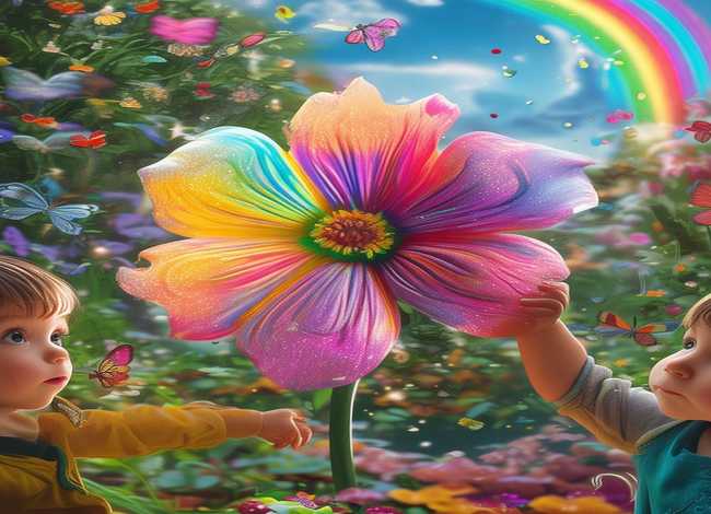 幼儿七色花的故事（七色花的故事幼儿绘图）