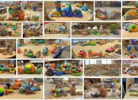 儿童粘土手工图片，儿童粘土作品图片大全 手工