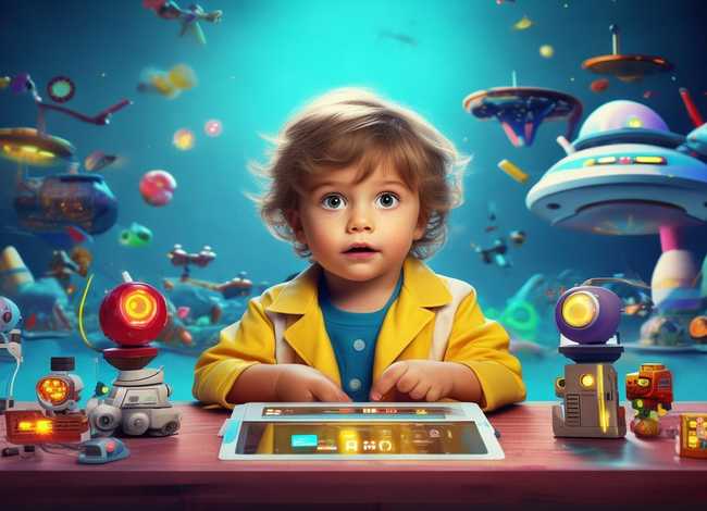 儿童科技素材；儿童科技素材图片