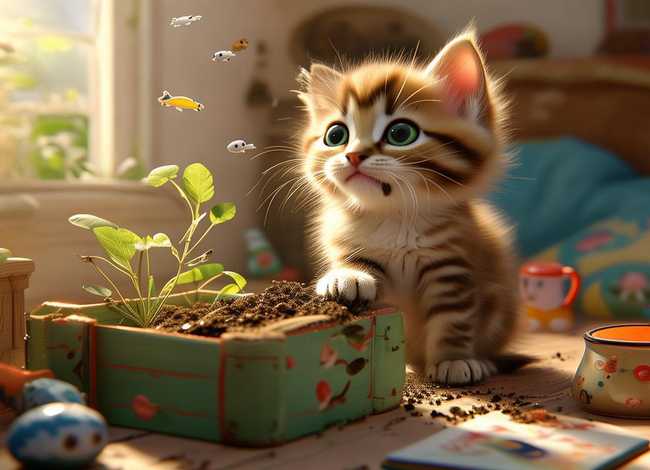 儿童睡前故事小猫种鱼 - 小猫种鱼故事如何讲给幼儿听