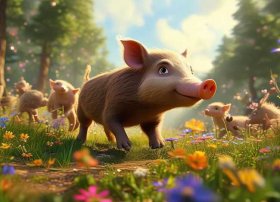 儿童故事野猪的故事；野猪的寓言故事