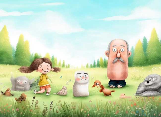 美德故事插画、美德故事插画模板 美德故事插画、美德故事插画模板