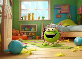 儿童防病菌故事，幼儿故事病菌来了