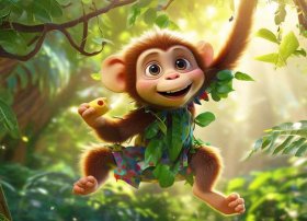 儿童故事调皮的小猴子、调皮的小猴子故事视频