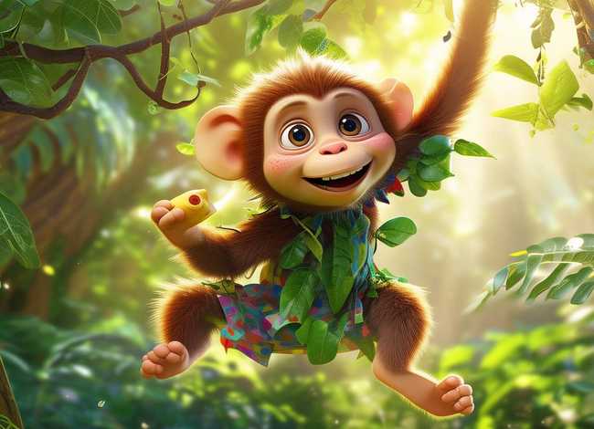 儿童故事调皮的小猴子、调皮的小猴子故事视频