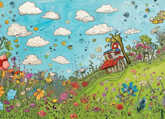 儿童手绘故事简笔画、幼儿手绘故事画