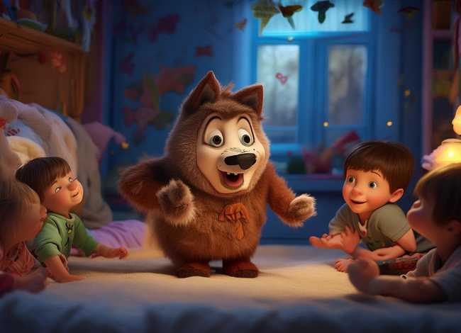 儿童睡前故事狼来了表演，宝宝睡前故事狼来了