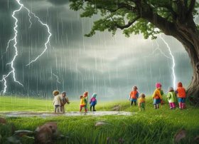 有关打雷的儿童故事粤语、关于打雷的有趣故事