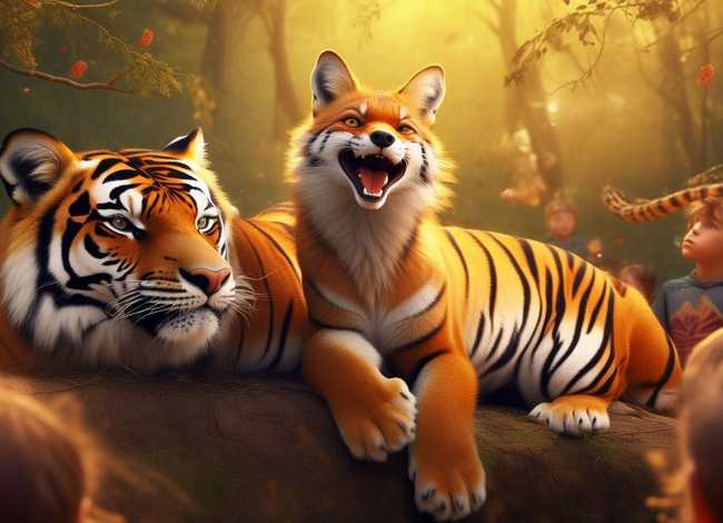 儿童讲故事配乐狐假虎威 - 狐假虎威的讲故事配音乐