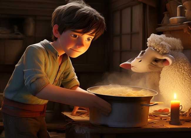 儿童睡前故事亡羊补牢做饭故事（贝乐虎睡前故事亡羊补牢）