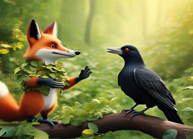 讲故事狐狸和乌鸦，讲故事狐狸和乌鸦视频背景音乐
