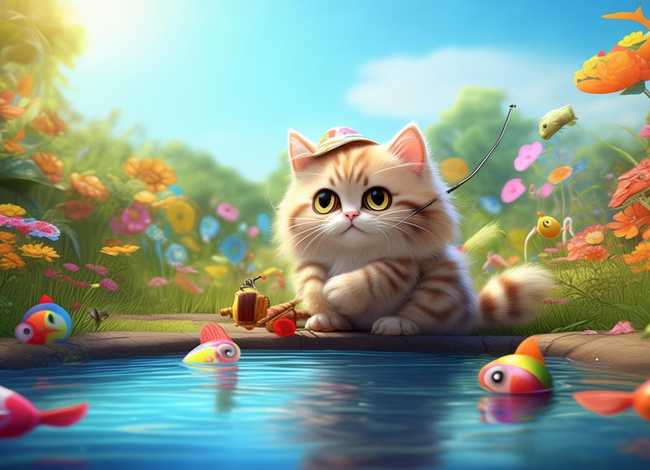 小猫钓鱼的故事ppt；小猫钓鱼的故事PPT