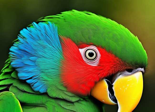 鹦鹉的耳朵在哪里图片 鹦鹉的耳朵在哪里图片视频