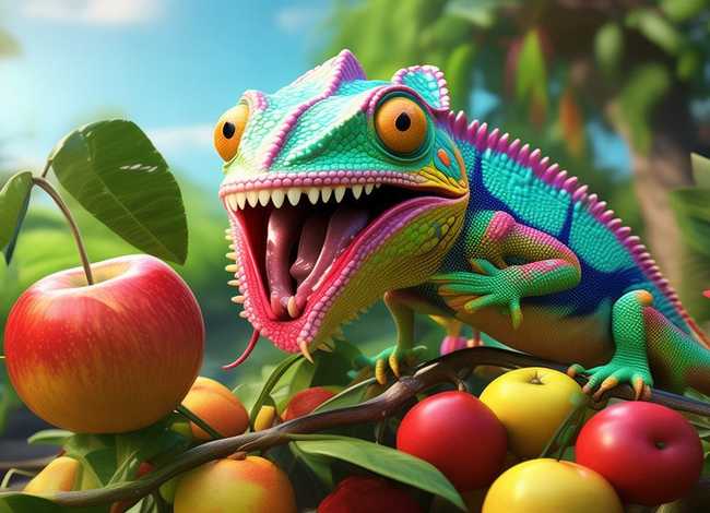 贪吃的变色龙故事内容、贪吃的变色龙故事内容概括