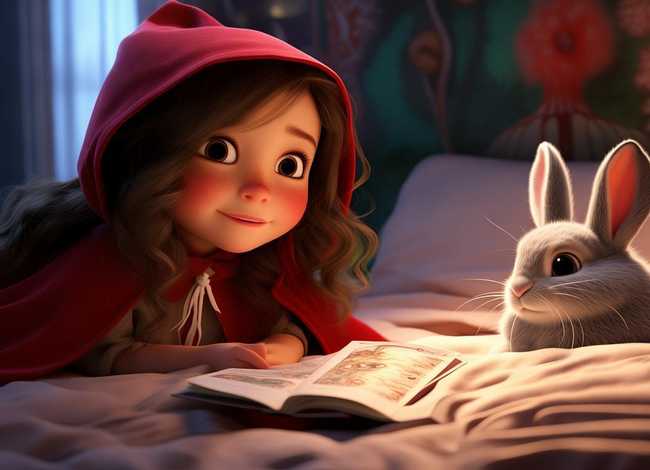 儿童睡前故事小红帽小灰兔 - 少儿睡前故事小红帽