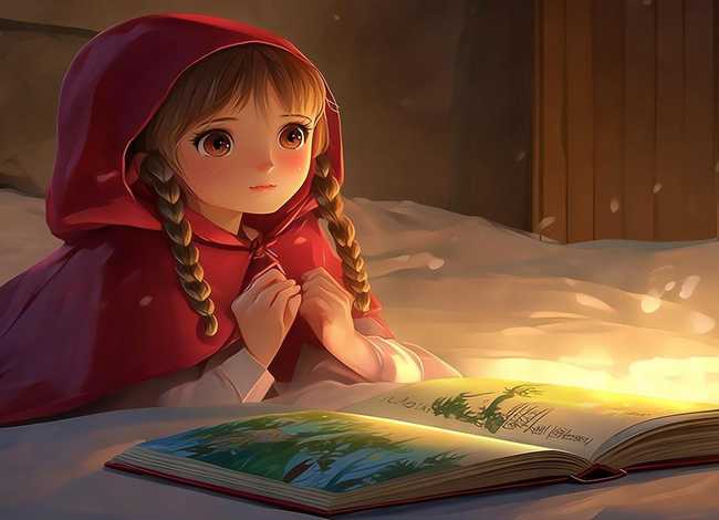 少儿睡前故事儿童小红帽 少儿故事大全 睡前故事小红帽