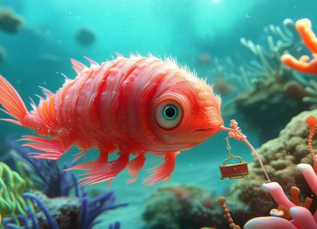 驼背小虾故事；驼背的小龙虾绘本故事图片