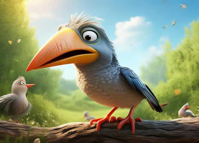 大嘴鸟大嘴故事的寓意 - 大嘴鸟大嘴故事的寓意和道理