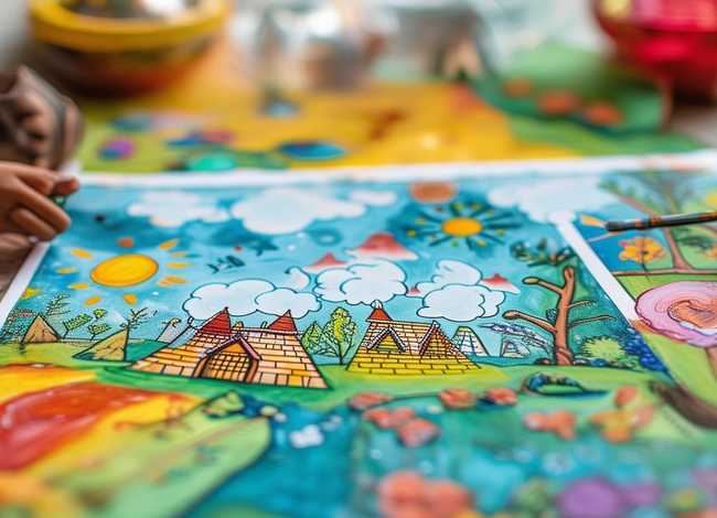 儿童故事绘画本打印版 - 儿童故事绘画模板打印