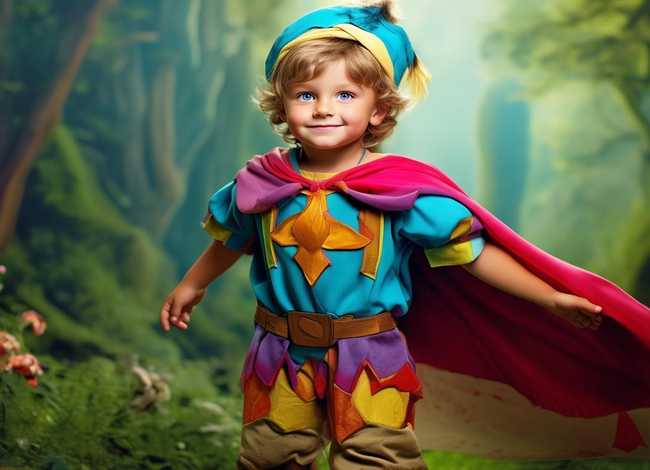 儿童故事男主角人物（儿童童话故事男孩角色扮演服装）