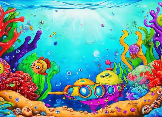 海底儿童画的图片、海底儿童画的图片怎么画 海底儿童画的图片、海底儿童画的图片怎么画