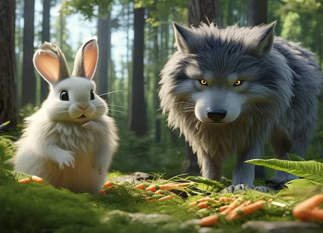 儿童故事大全大灰狼和小白兔长篇，幼儿故事大全小白兔和大灰狼