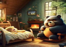 《三只熊》儿童故事完整版 经典绘本《三只熊的故事》