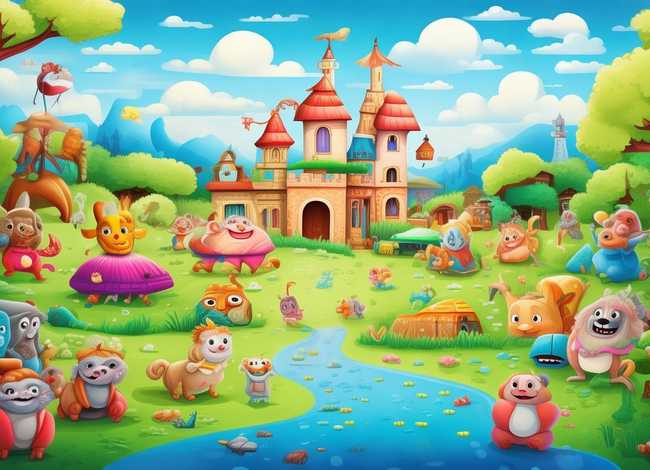 儿童故事装饰挂图 幼儿故事挂图图片