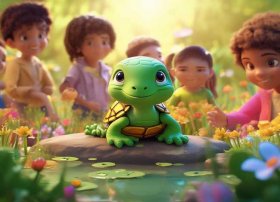 小乌龟故事3-6岁儿童，小乌龟幼儿故事