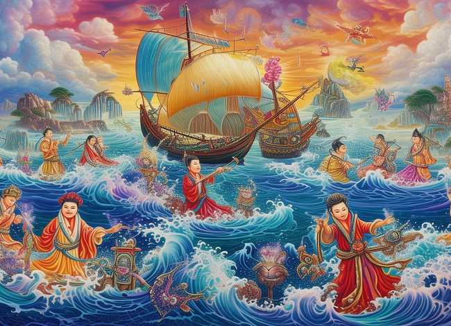 八仙过海儿童故事在线听 - 八仙过海绘本故事在线听