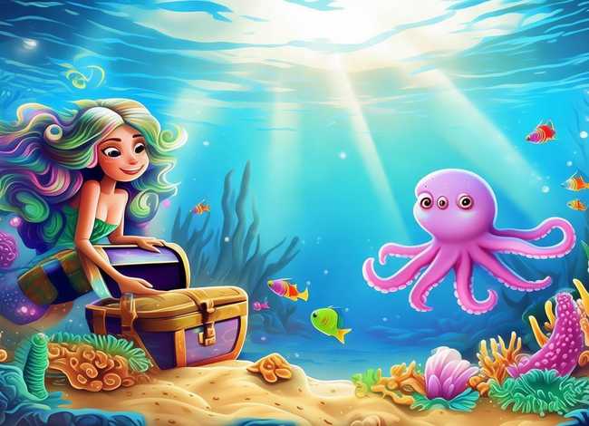 海底世界故事简笔画;海底世界简笔画故事情节 海底世界故事简笔画;海底世界简笔画故事情节