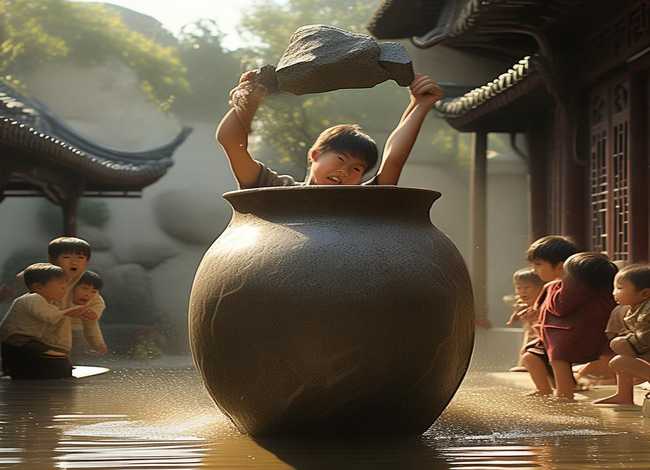司马光砸缸儿童故事、少儿讲故事-司马光砸缸