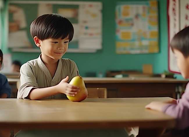 孔融让梨儿童故事视频，孔融让梨故事表演视频